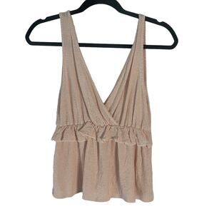 Caution To The Wind Women's Size‎ Small Double V Neck Girly Coquette Top